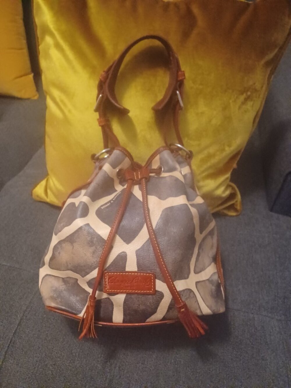 Vintage Dooney & Burke TLC Shoulder Hobo Bag